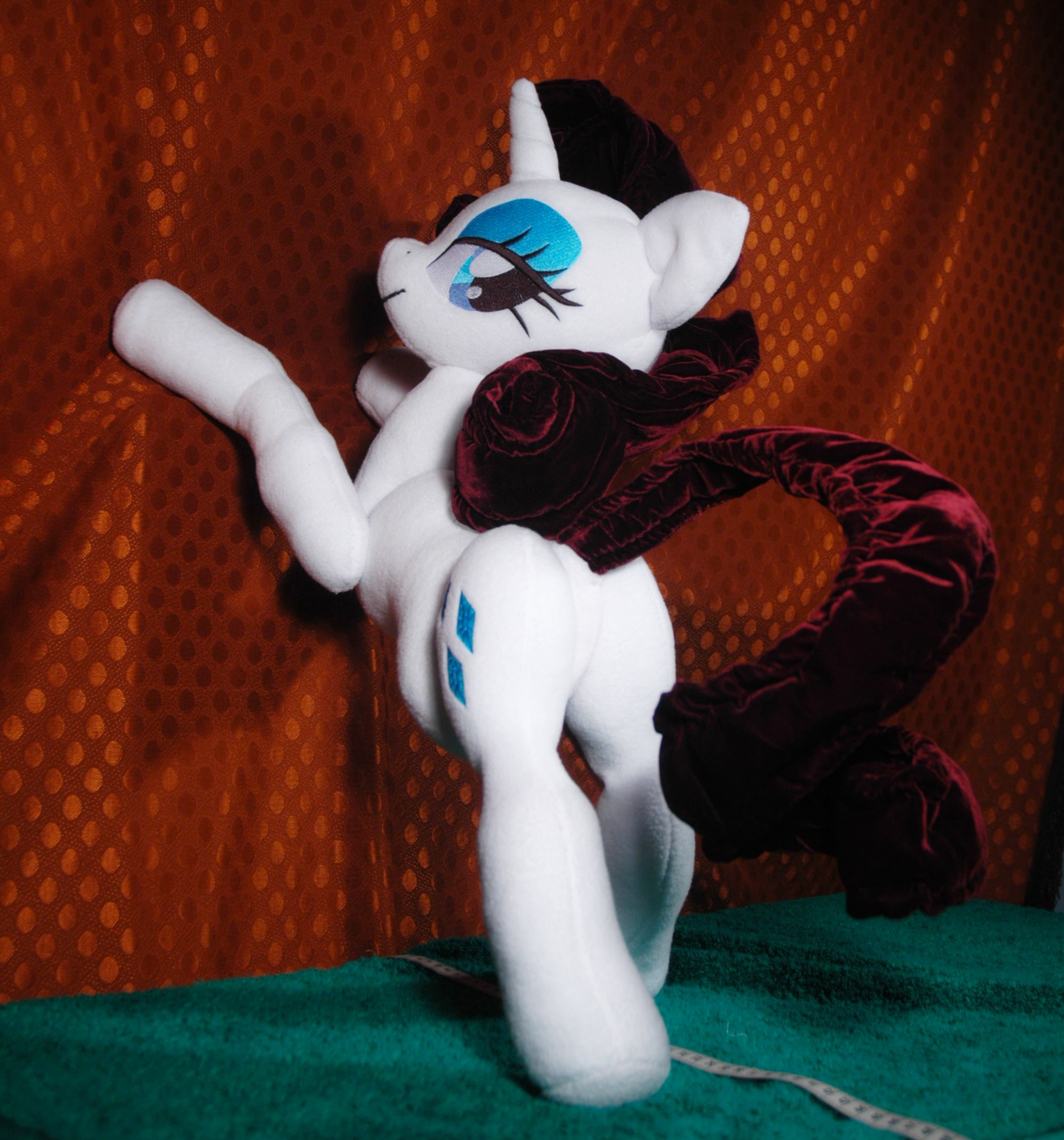 Upgraded fully posable, durable Rarity plushie