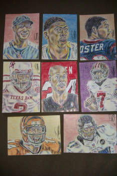 Sports sketch cards - Dec. '12