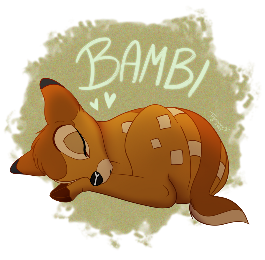 Sleeping Bambi by Tayarinne on DeviantArt