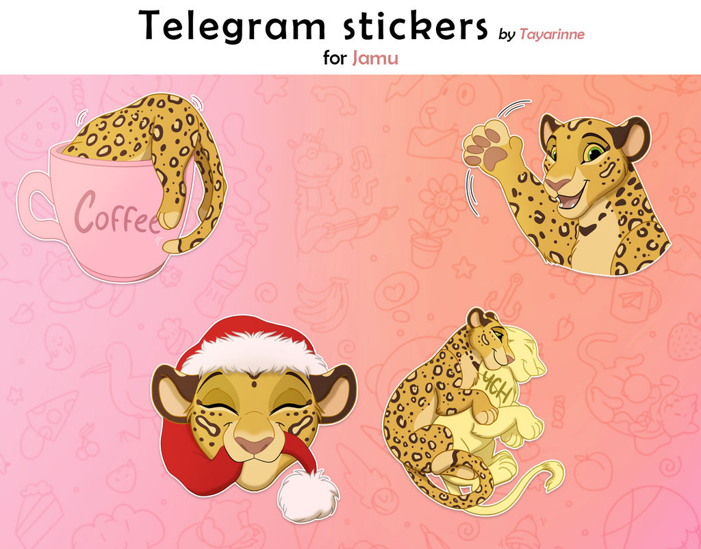 Telegram stickers for Jamu by Tayarinne on DeviantArt