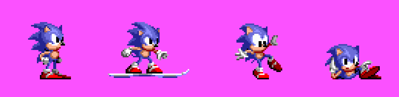 Rip out some custom sprites for S1 Sonic - Comic Studio