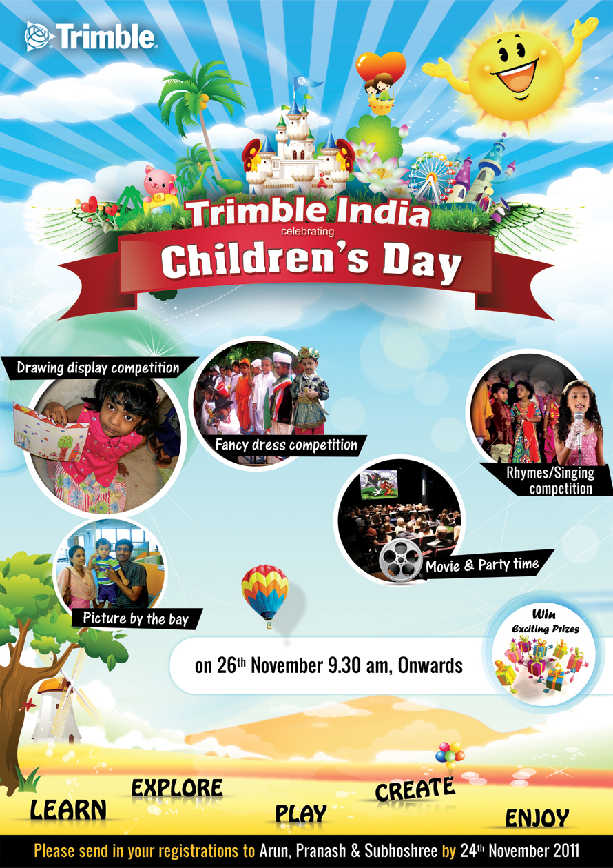 trimble childrens day invitation poster