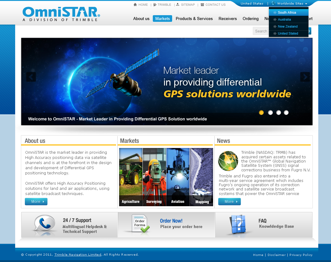 omnistar- a trimble webiste