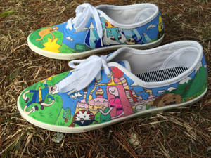 Adventure Time Painted Shoes Part 2