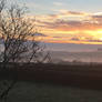 Sunrise towards Dartmoor