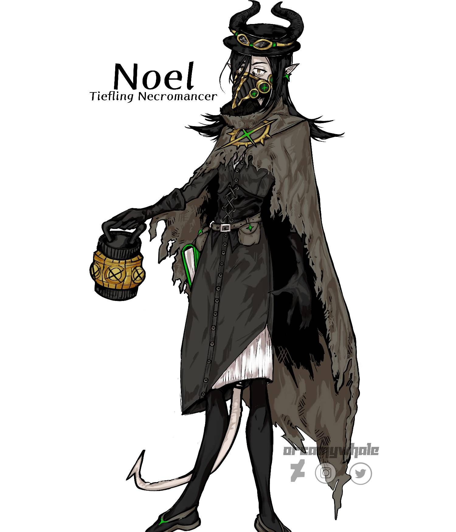 Dnd Body Modification Full body redesign of Noel! My old dnd character by OrcaMyWhale on ...