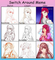 Switch Around Meme With Kilan n' Kuro Hime