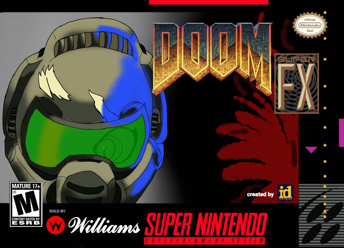 Doom snes box art redraw by Studioalpha16 on DeviantArt