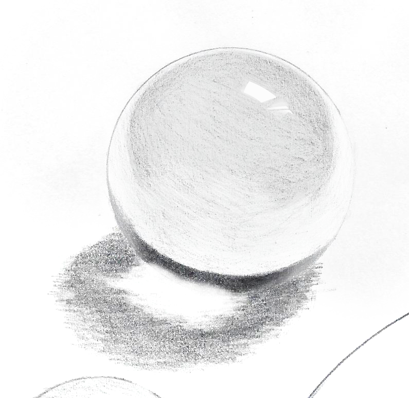 Рисунок на металлическом шаре