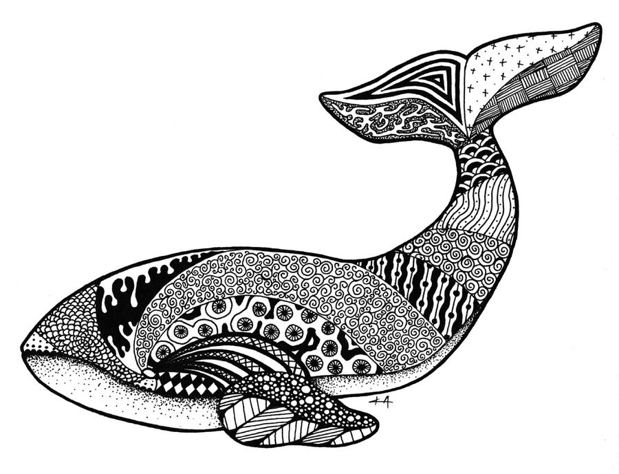 Zentangle Whale