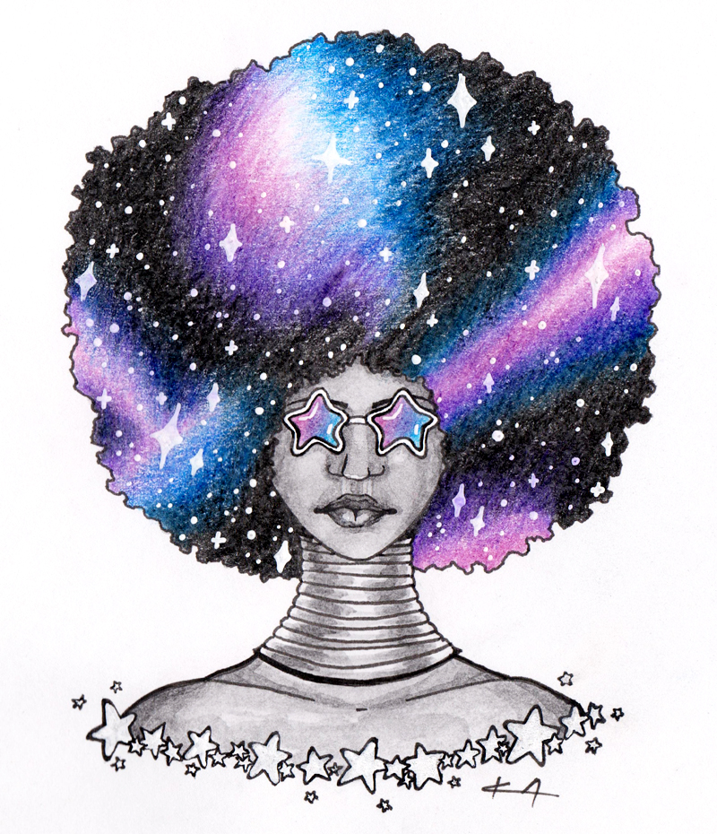 Galaxy Afro by crazy alchemist on DeviantArt Galaxy Afro by crazy alchemist on DeviantArt