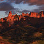 Last Light at Chimney Rock