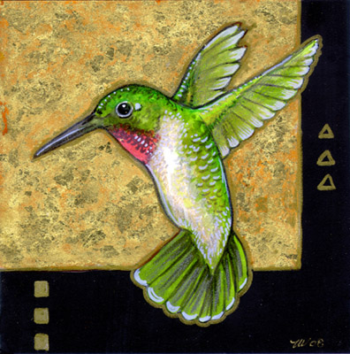 Klimt's Hummingbird II