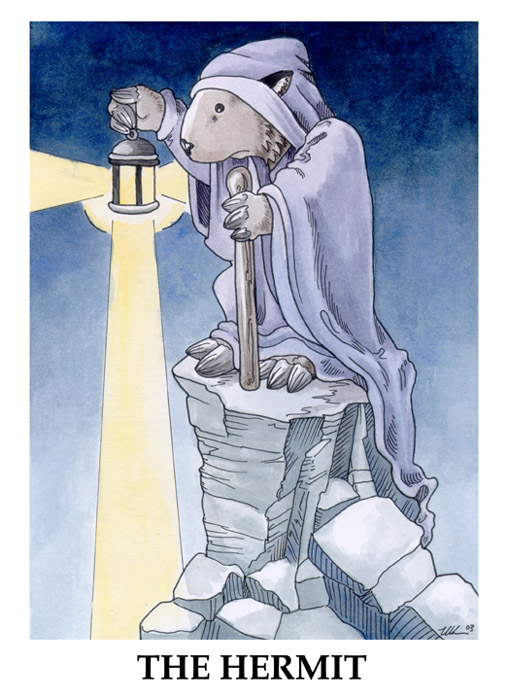 Wombat Tarot--The Hermit