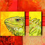 Iguana Triptych