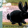 ACEO 6 - Black Bunny