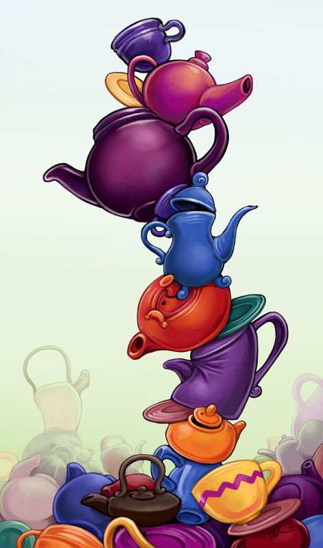 Tower of Teapots