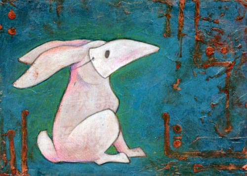 rabbit in mask by ursulav on deviantart