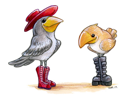 Birds in Boots