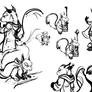 Squirrel Druid Sketches2