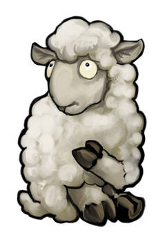 White Sheep Card Design