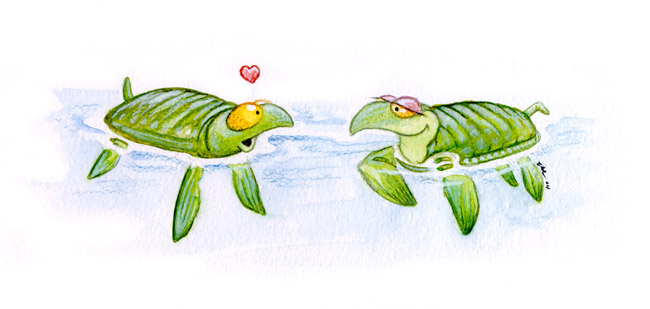 Turtles in Love by ursulav