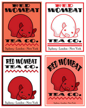 Four Red Wombats