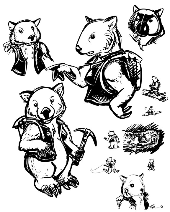 Wombat Sketches