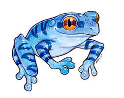 Small Blue Frog