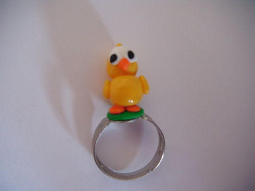 Fimo Chick Adjustable Ring by kshepherd5 on DeviantArt