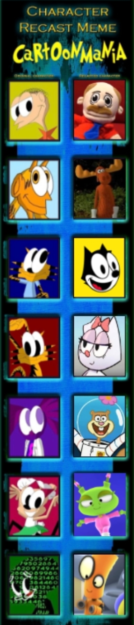 CartoonMania Cast Meme MattTheBlueHat123 Version By cartoonmania-cast-meme-mattthebluehat123-version-by