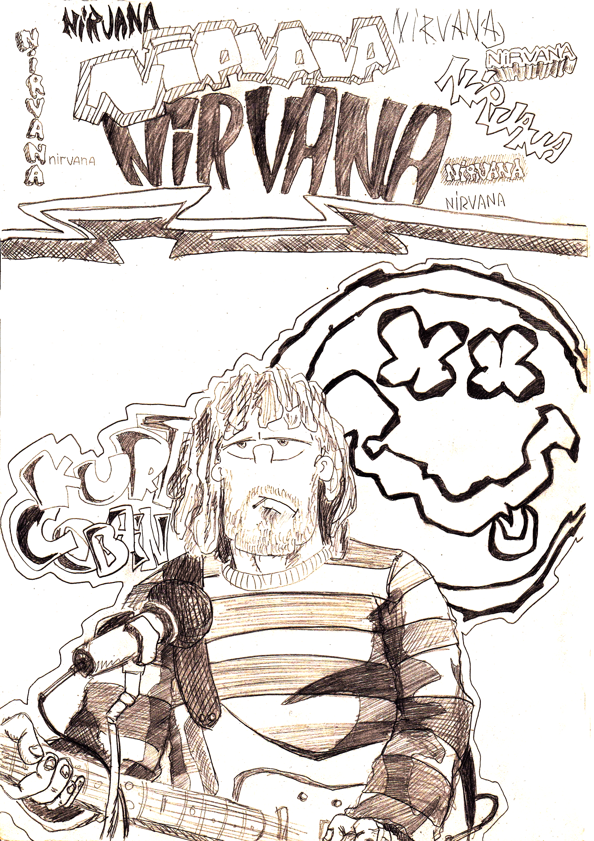 kurt cobain fan art by danishman on