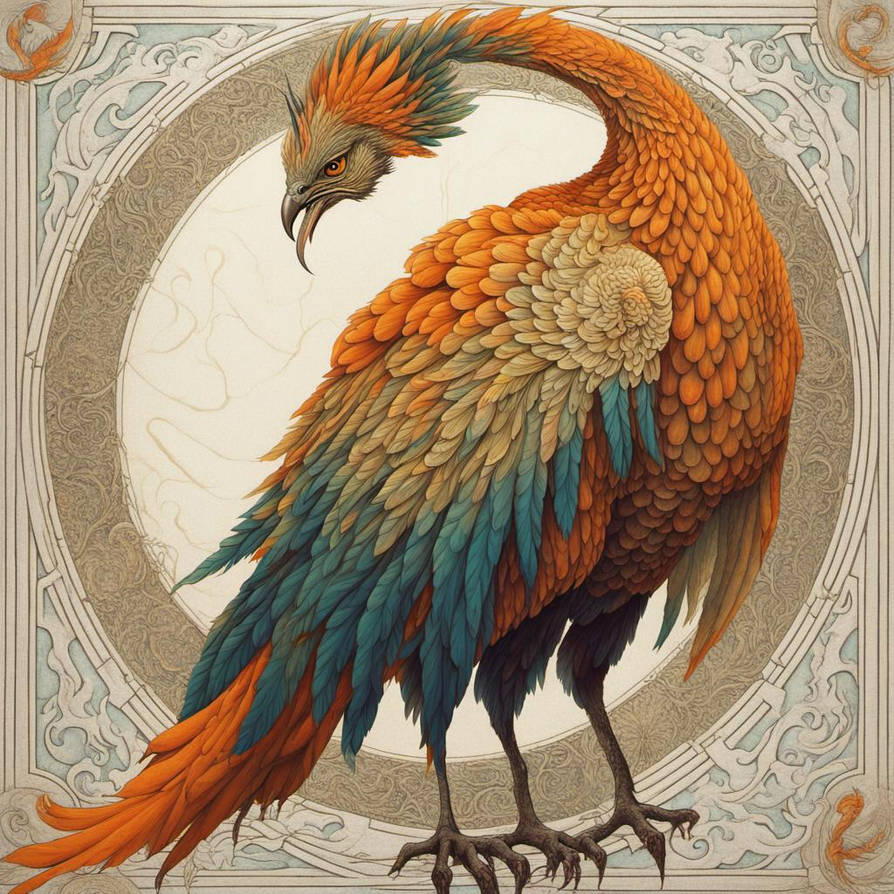 Le simorgh est un oiseau de la mythologie by jaereads on DeviantArt