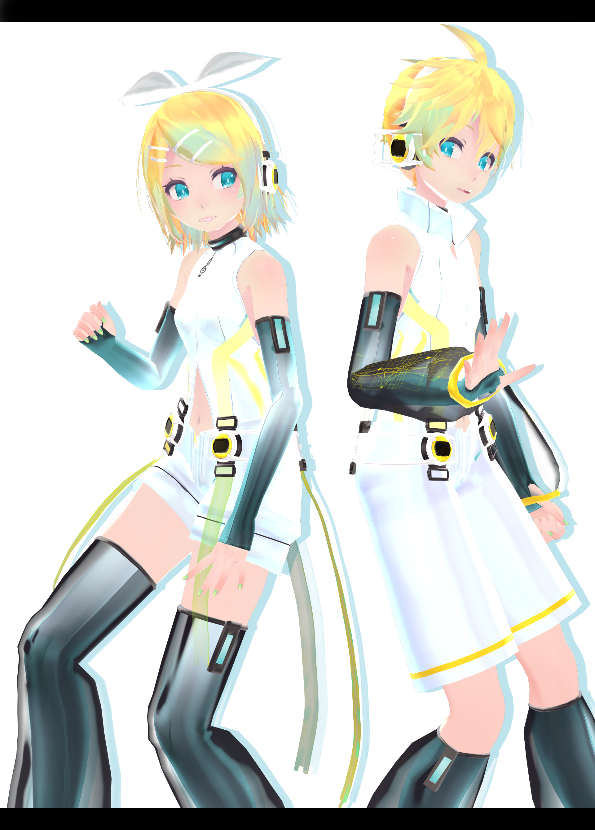 Tda Rin Mmd Tda Crystal Kagamine Rin/Len :-: Models Dl :-: by Ichigo-Crown on ...