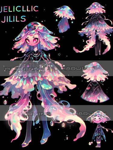 AI jellyfish girl adopt OPEN #0339