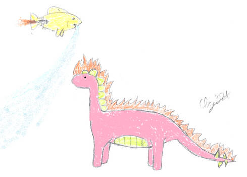i drew a dinosaur