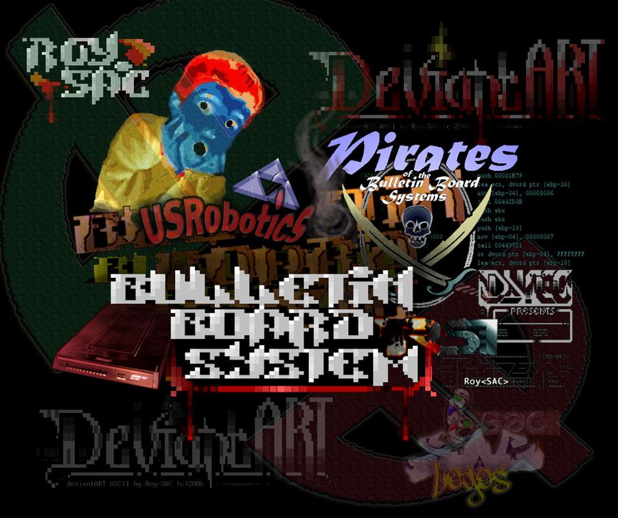 Bulletin Board System Collage by roy-sac