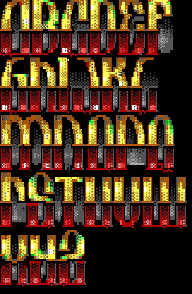 TheDraw ANSI Font 'Acheron'