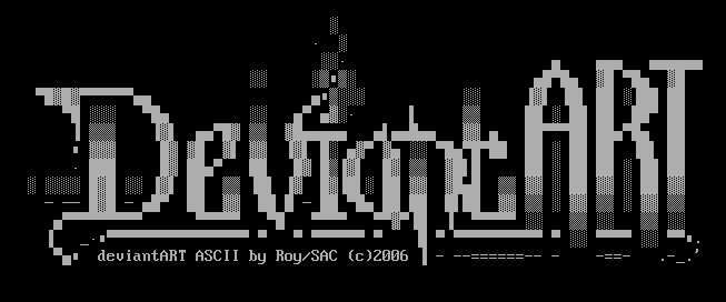 deviantART ASCII Logo