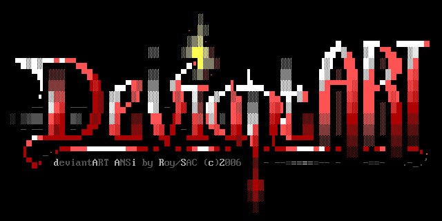 deviantART ANSI Logo