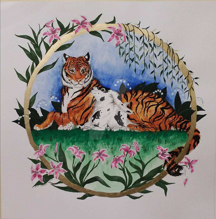 The Tiger and the Rabbit-Commission by TheEclecticWombat on DeviantArt