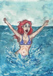 Ariel is the diver princess (3) by VikingFedor