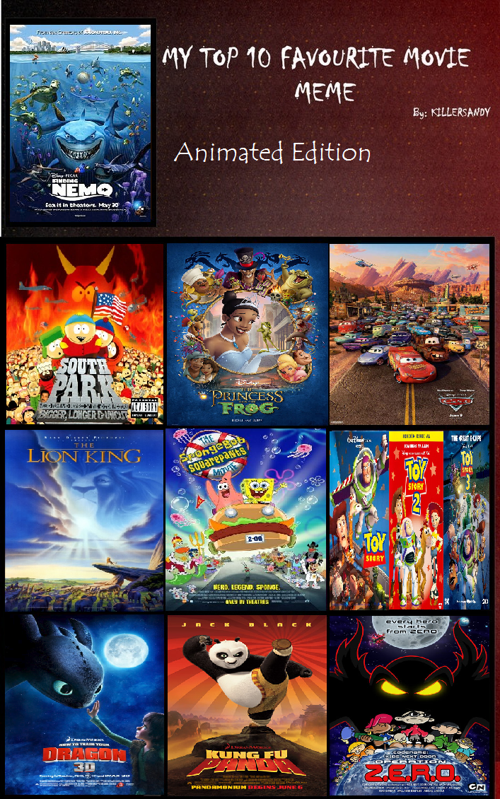 My Top Ten Favorite Animated Movies *OLD* by MistyRainTheArtist on DeviantArt My Top Ten Favorite Animated Movies *OLD* by MistyRainTheArtist on DeviantArt