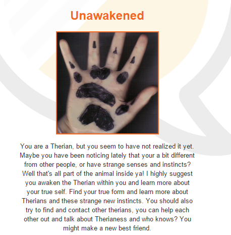 My 'Are You A Therian?' Test Results by AdelynTheWolf on DeviantArt