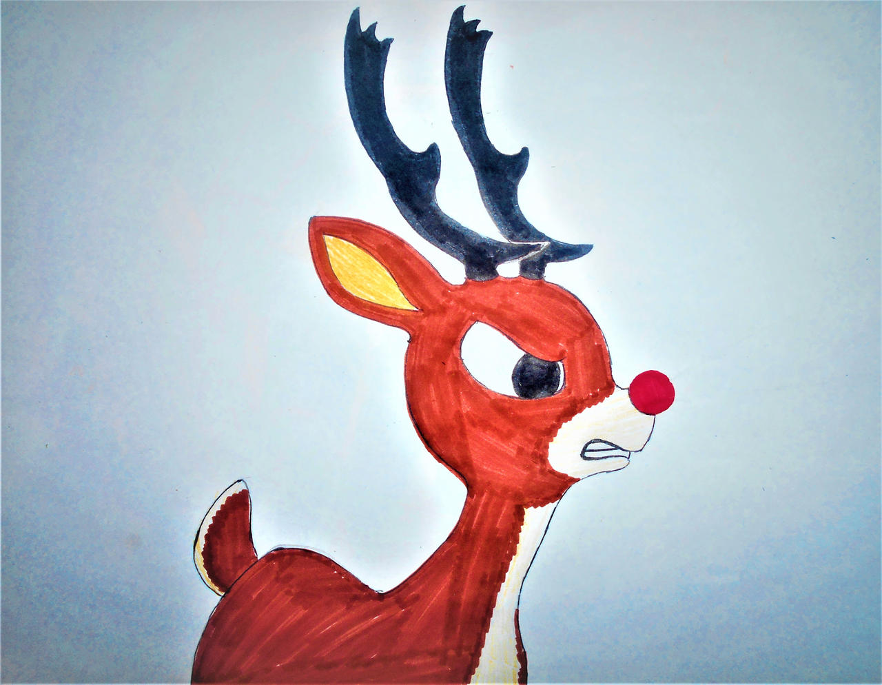 Angry Rudolph by Numbermashie on DeviantArt
