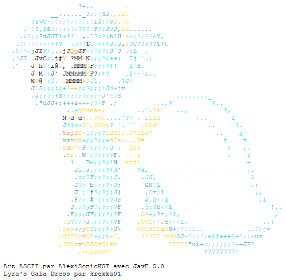 Lyra's Gala Dress ASCII