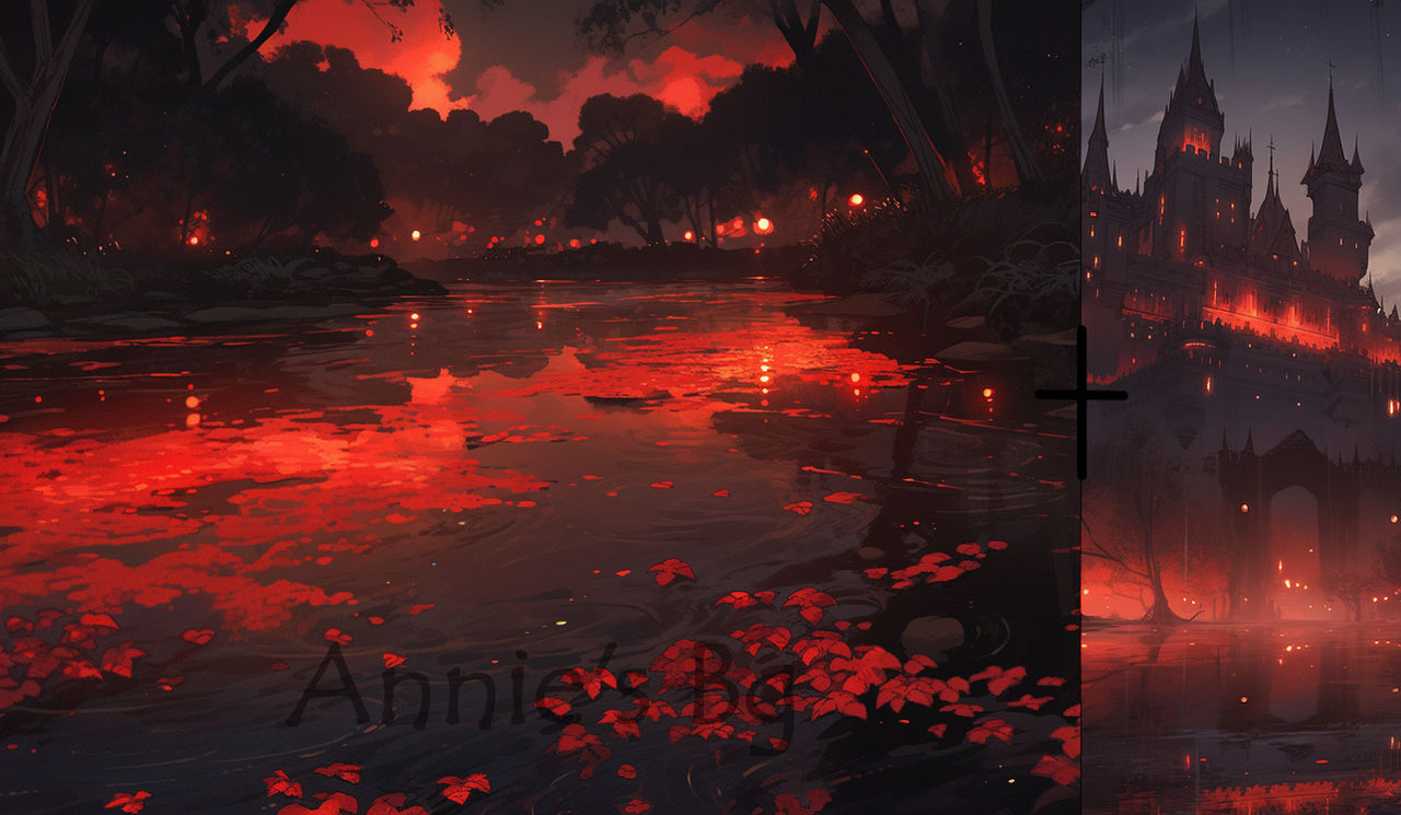 Crimson Rivers Pfp Scene 02 - Crimson River + Castle CLOSED by anniesbg on DeviantArt