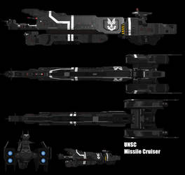 HALO UNSC Missile Cruiser by adimatters