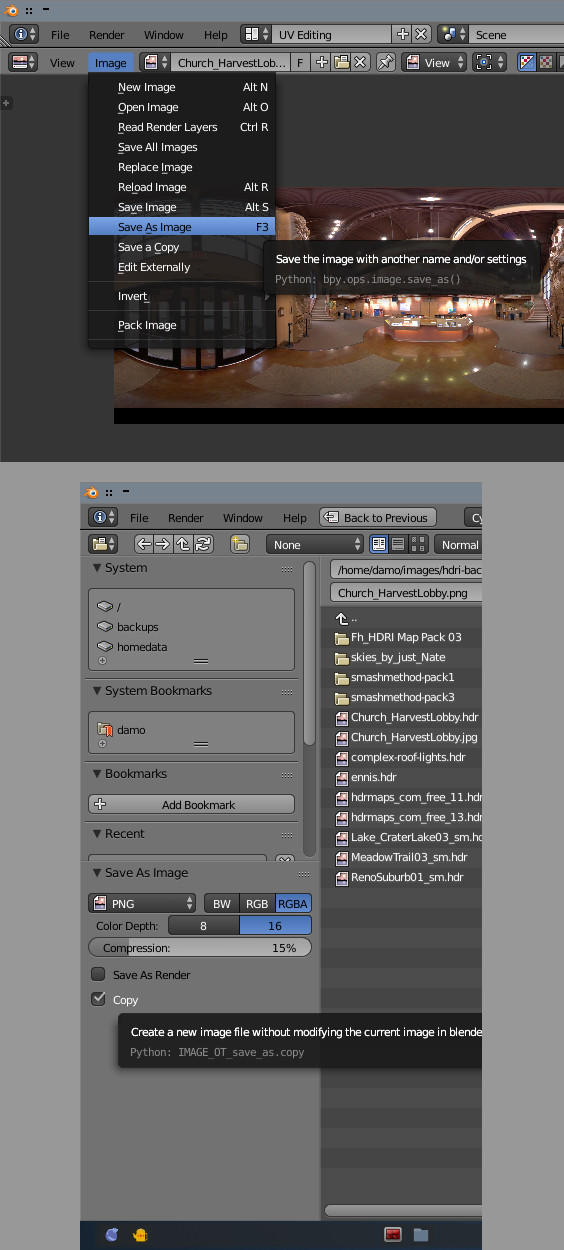 Converting HDRI (.exr) images using Blender by capn-damo on DeviantArt