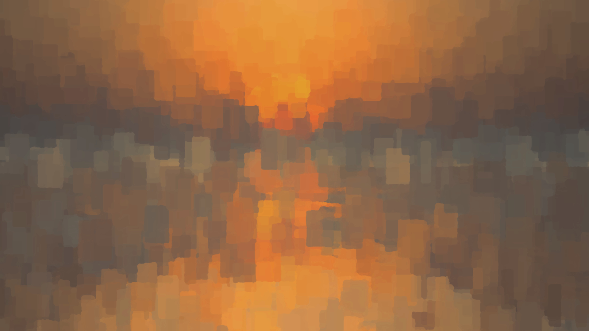 Sunset blockism-oiled